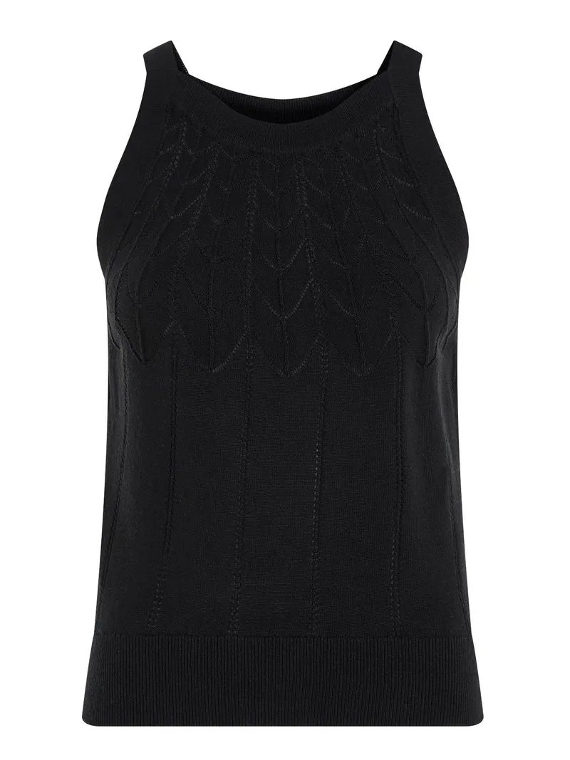 King Louie Sofie top rocky ajour black