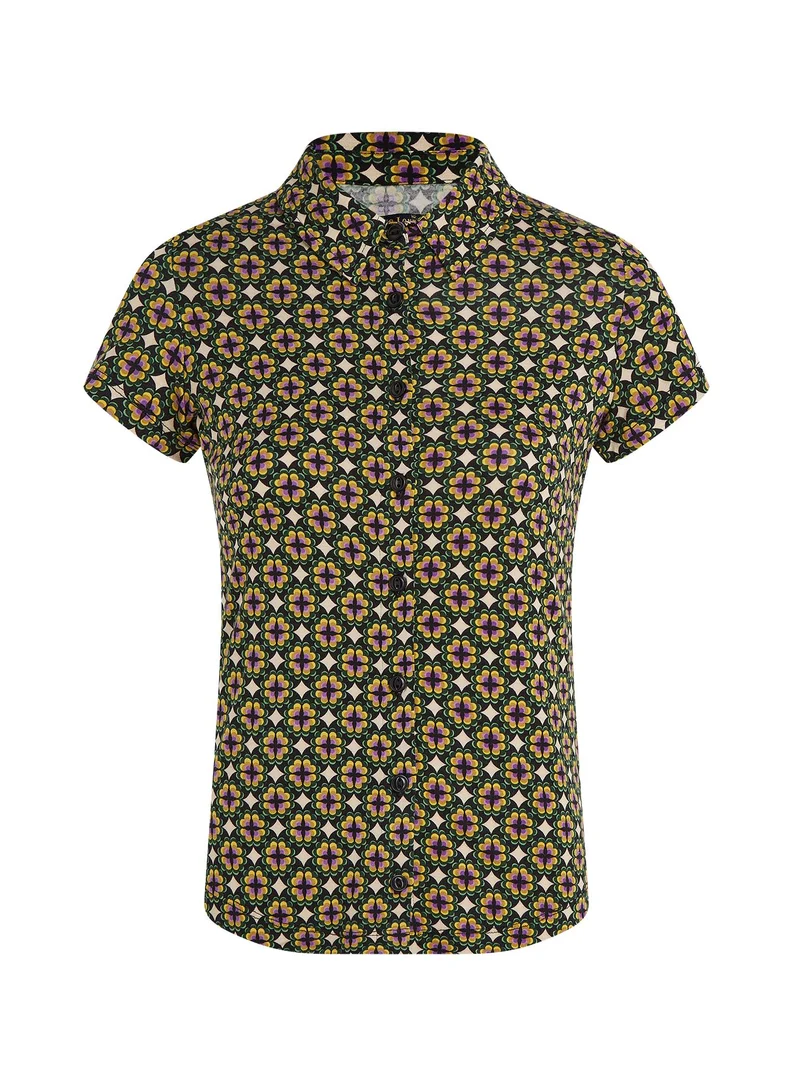 King Louie blouse tortola jade green