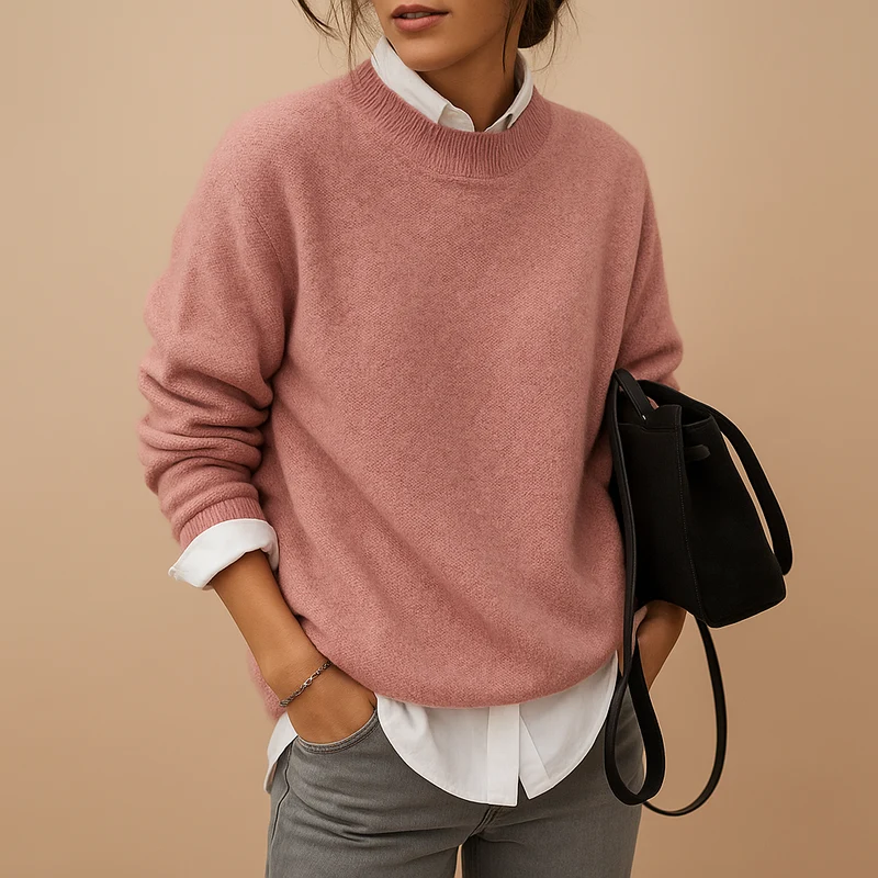 Wollen damestrui met elegante pasvorm en minimalistische afwerking | Mireille