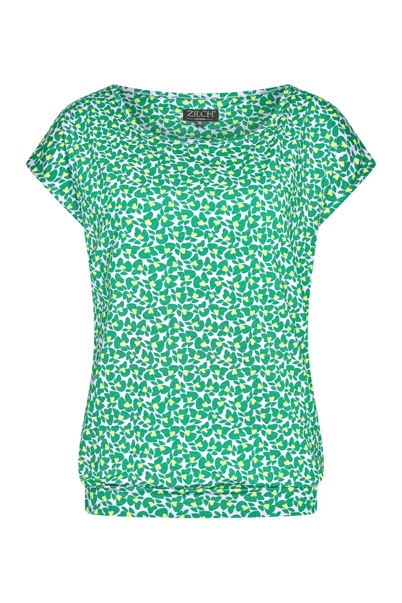 Zilch top capsleeve butterfly apple
