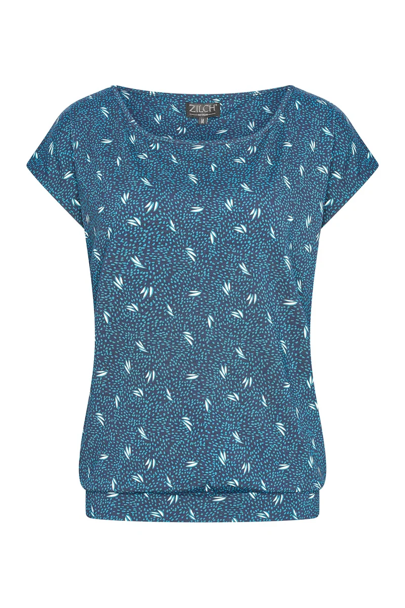 Zilch top capsleeve bananas navy