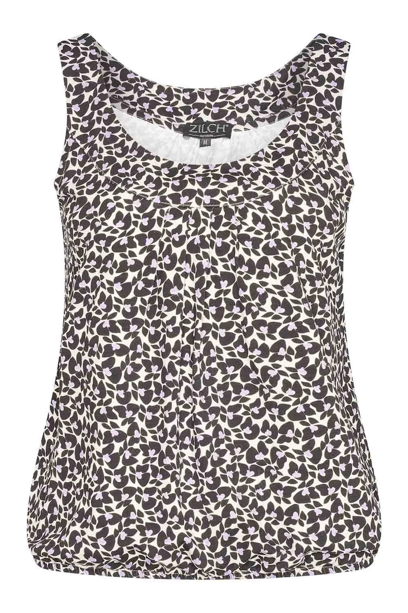 Zilch top sleeveless butterfly black