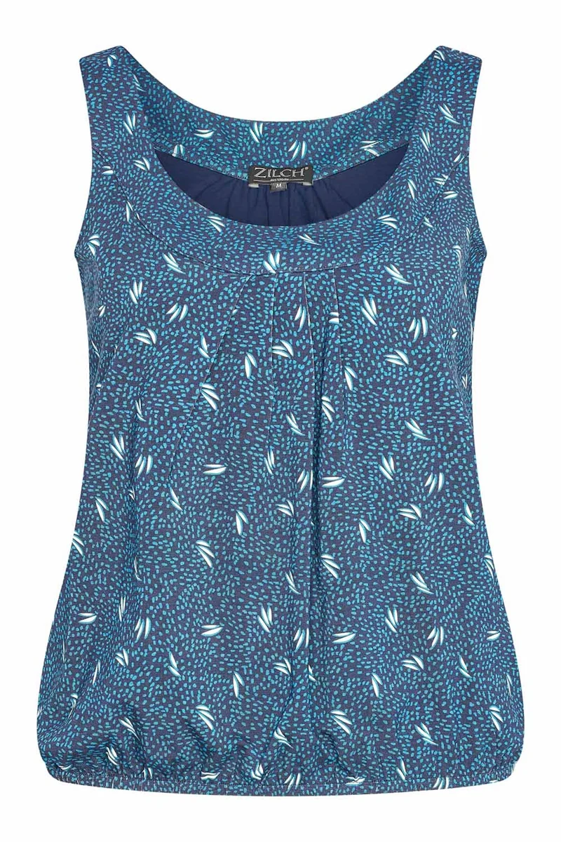 Zilch top sleeveless bananas navy