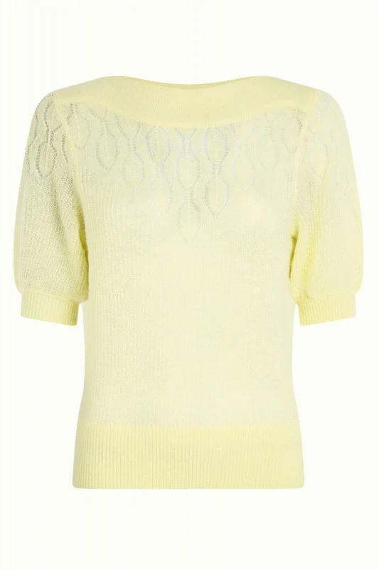 King Louie Erin top farfalle lemonade yellow