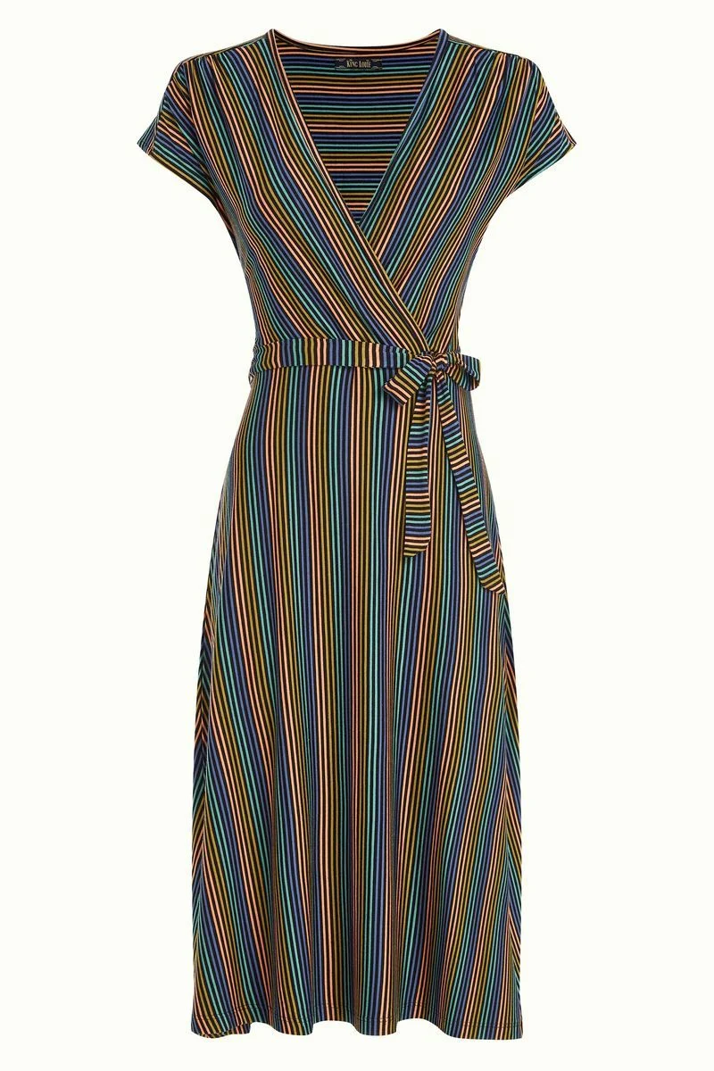 King Louie Abigail dress mariani stripe black