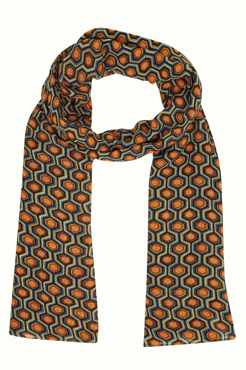 King Louie scarf rocchi horizon blue