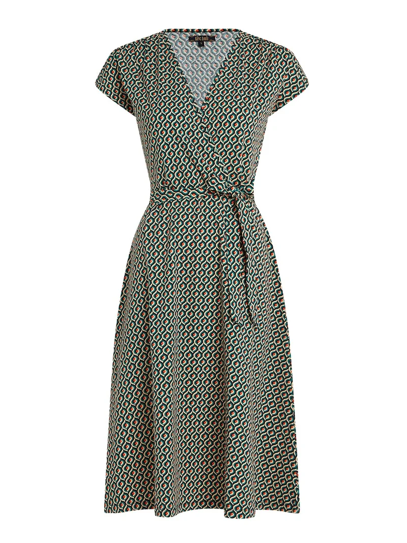 King Louie Abigail dress rizo eden green