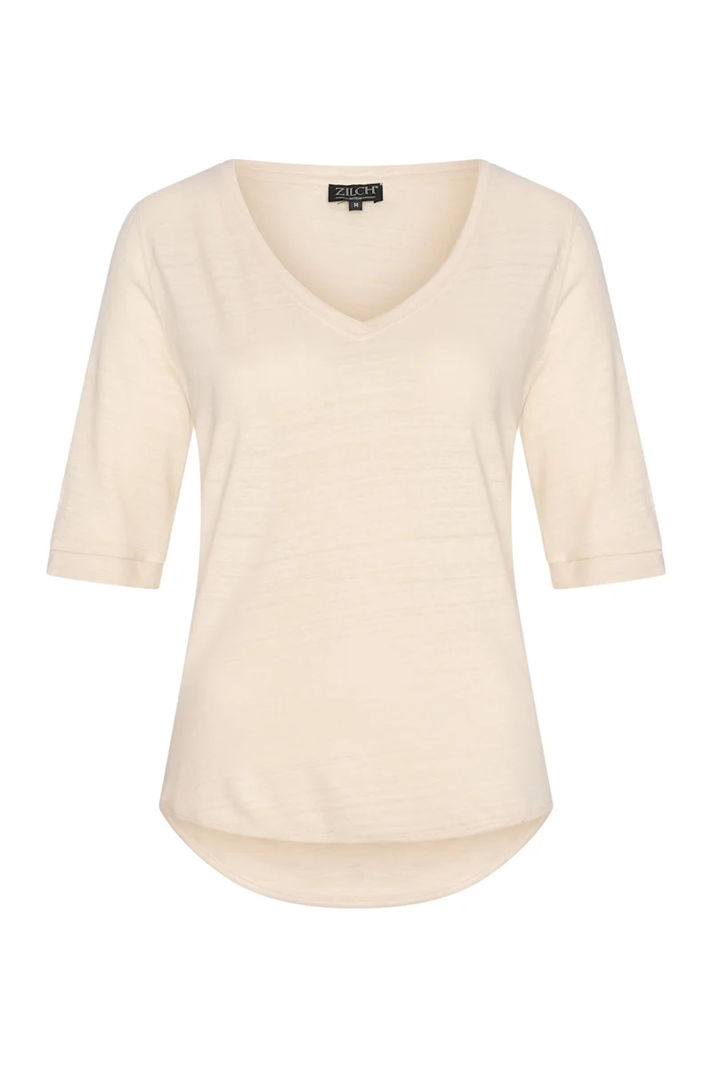 Zilch top V neck beige