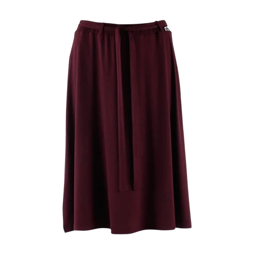 Chills and Fever skirt manon wine jersey tencel
