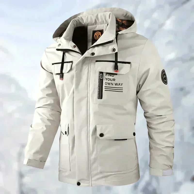 Heren Outdoorjas | Met Capuchon & Meerdere Zakken