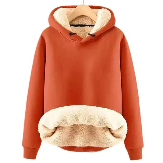 Dames Fleecejack Met Capuchon Casual En Comfortabel