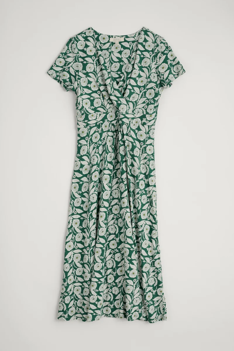 Seasalt Cornwall chapelle dress camelia vines mallard