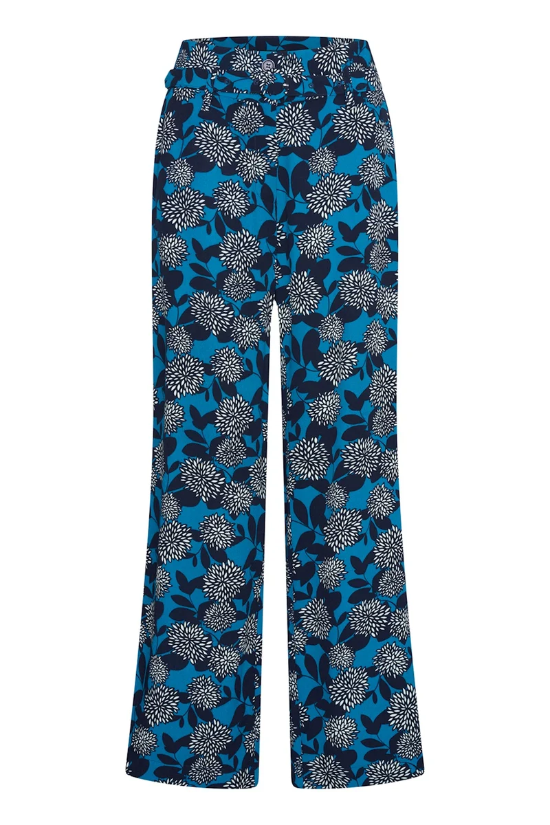 Zilch pants wide dahlia ocean