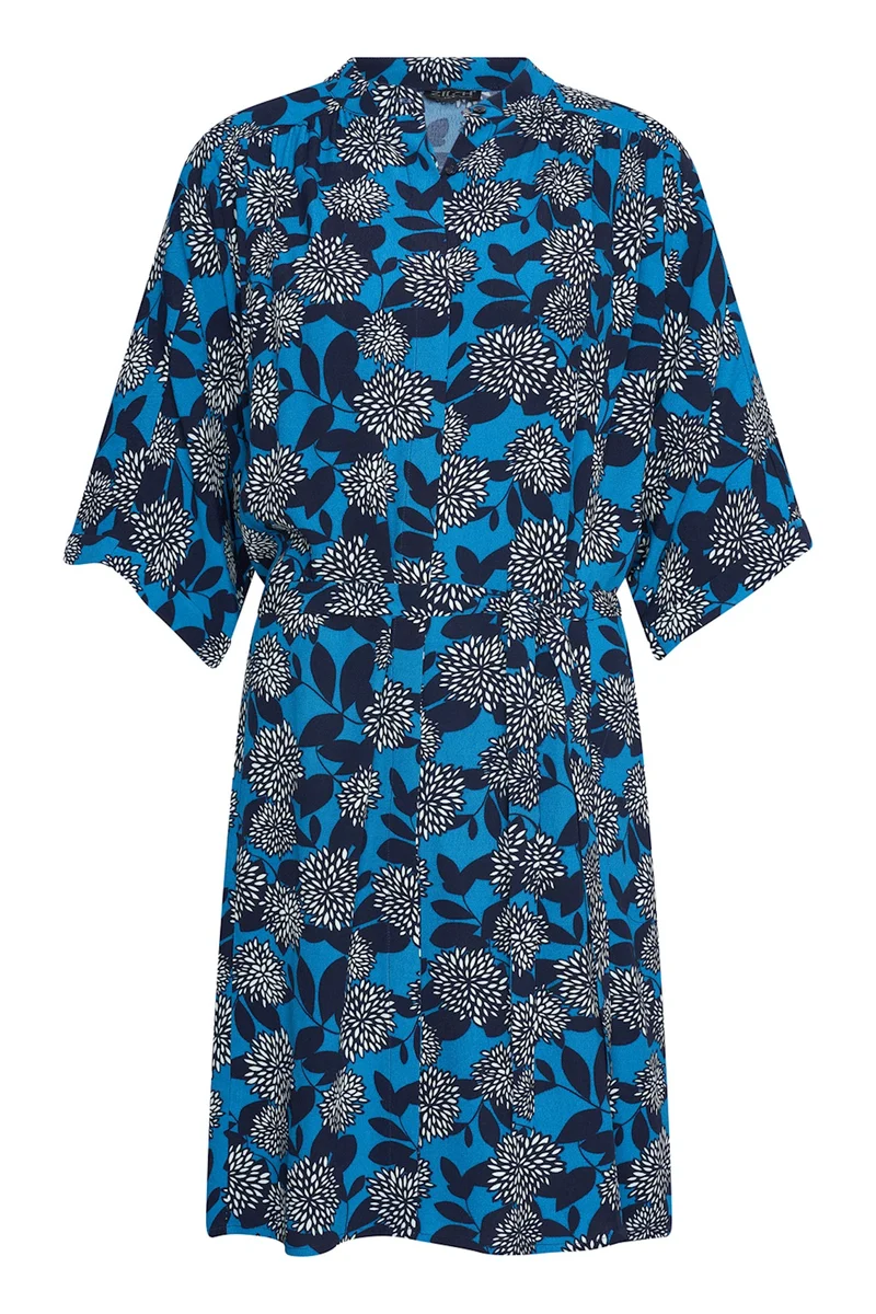 Zilch dress wide dahlia ocean