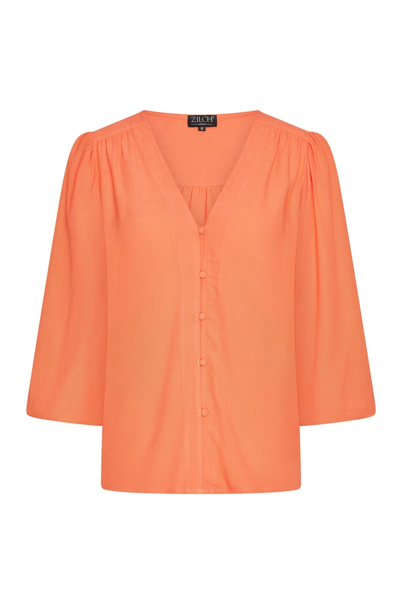 Zilch blouse V neck flame