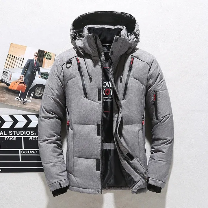 Winterjas Heren | Warme Ski Jas met Capuchon