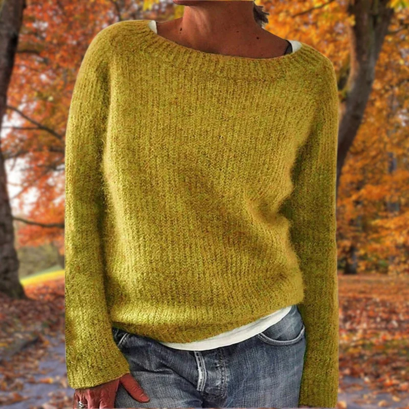Luxe Dames Woltrui – Zachte Merinowollen Herfsttrui
