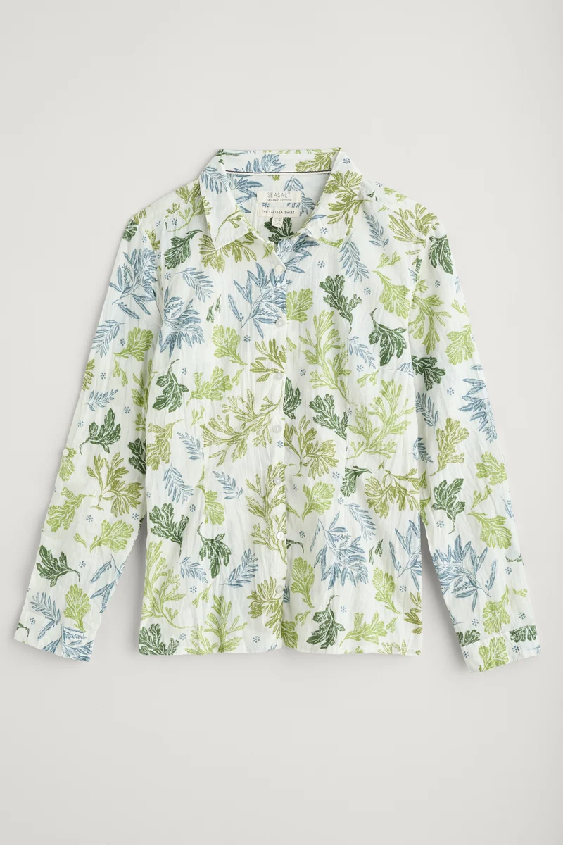 Seasalt Cornwall Larissa shirt carved seaweed chalk