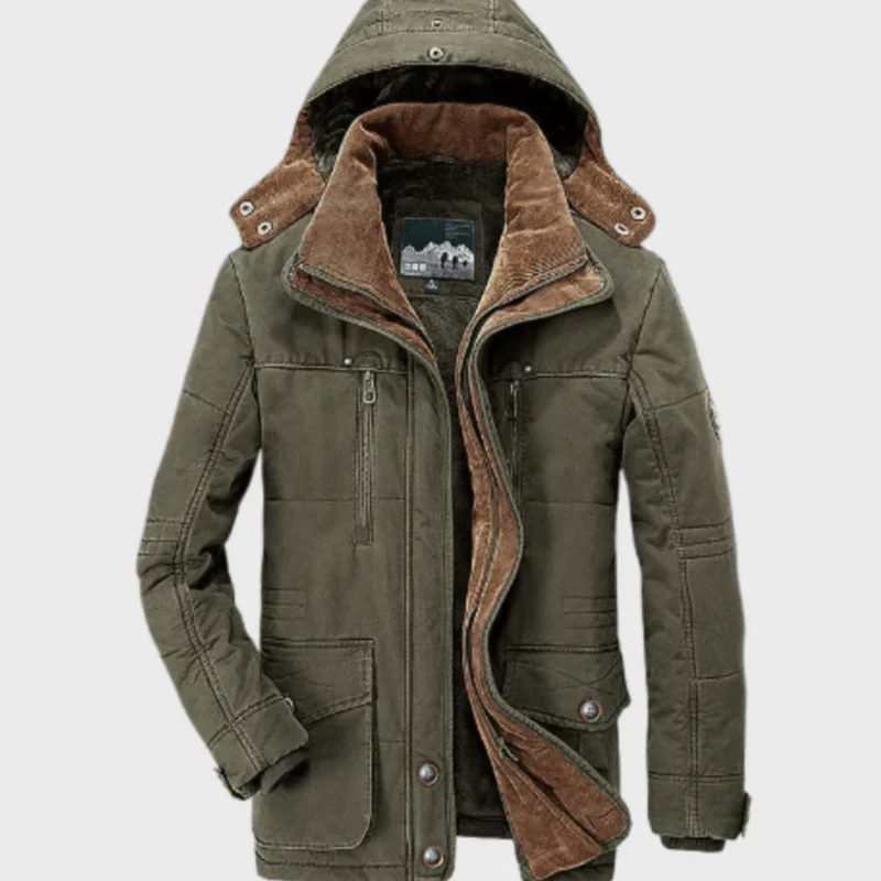 UrbanShield Heren Winterjacke – Functioneel ontwerp met meerdere zakken