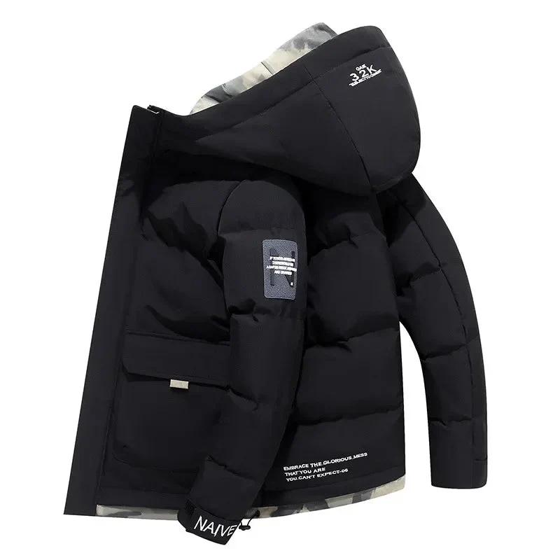 Heren Winterparka Met Gewatteerde Voering