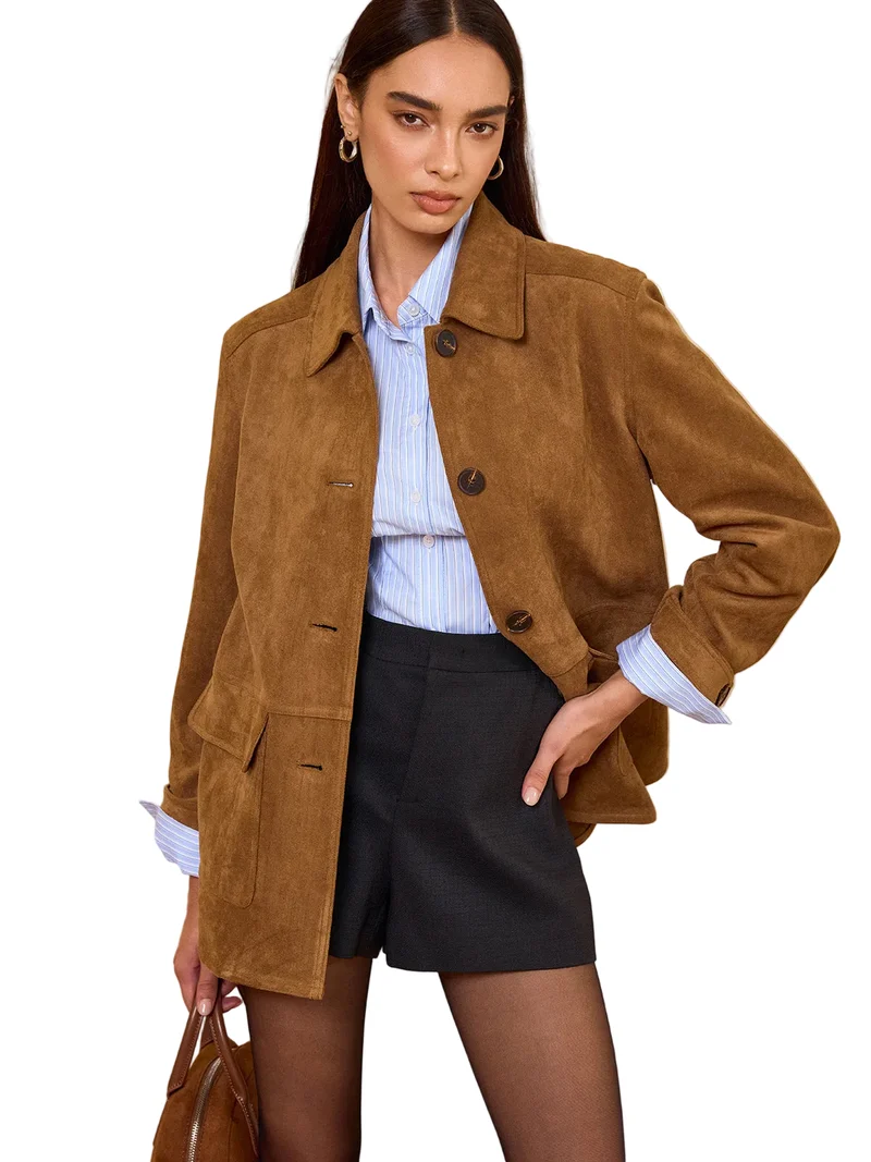 Dames Blazer met Kraag en Knopen