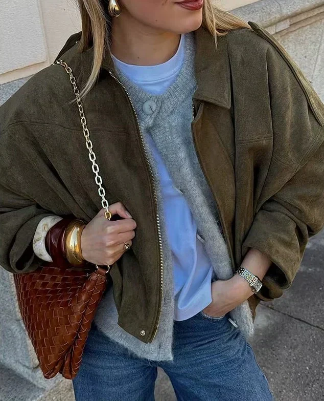 Fabiane Oversized Damesjas - Warm & Stijlvol
