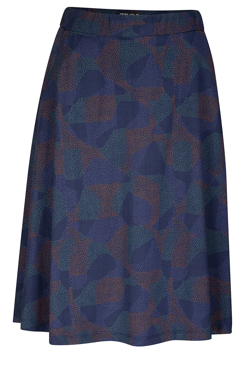 Zilch skirt dots navy