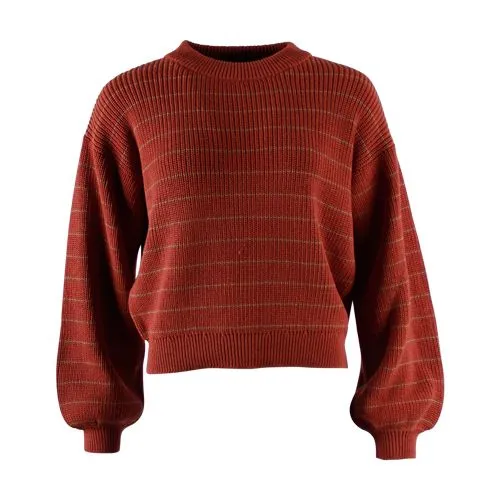 Rood gestreepte trui | Froy & Dind sweater poppy red-burro stripes