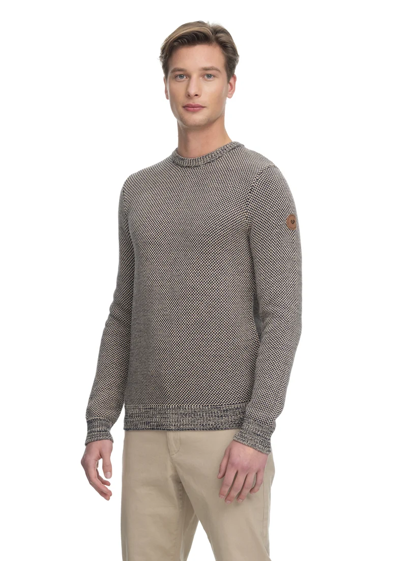 Blauwe herentrui | Ragwear flatknit larrs