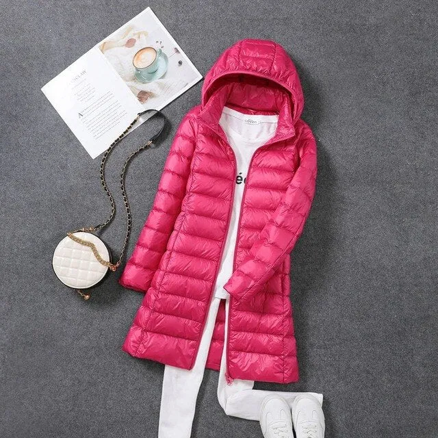 Nova - Lange Jas | Afneembare Capuchon Dames