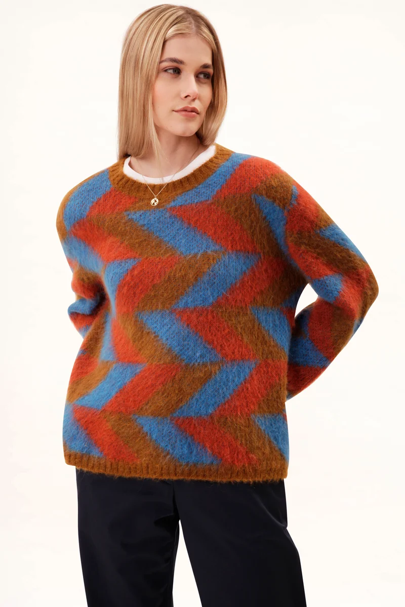 UVR Berlin pullover Daphneina ockre/orange/blue