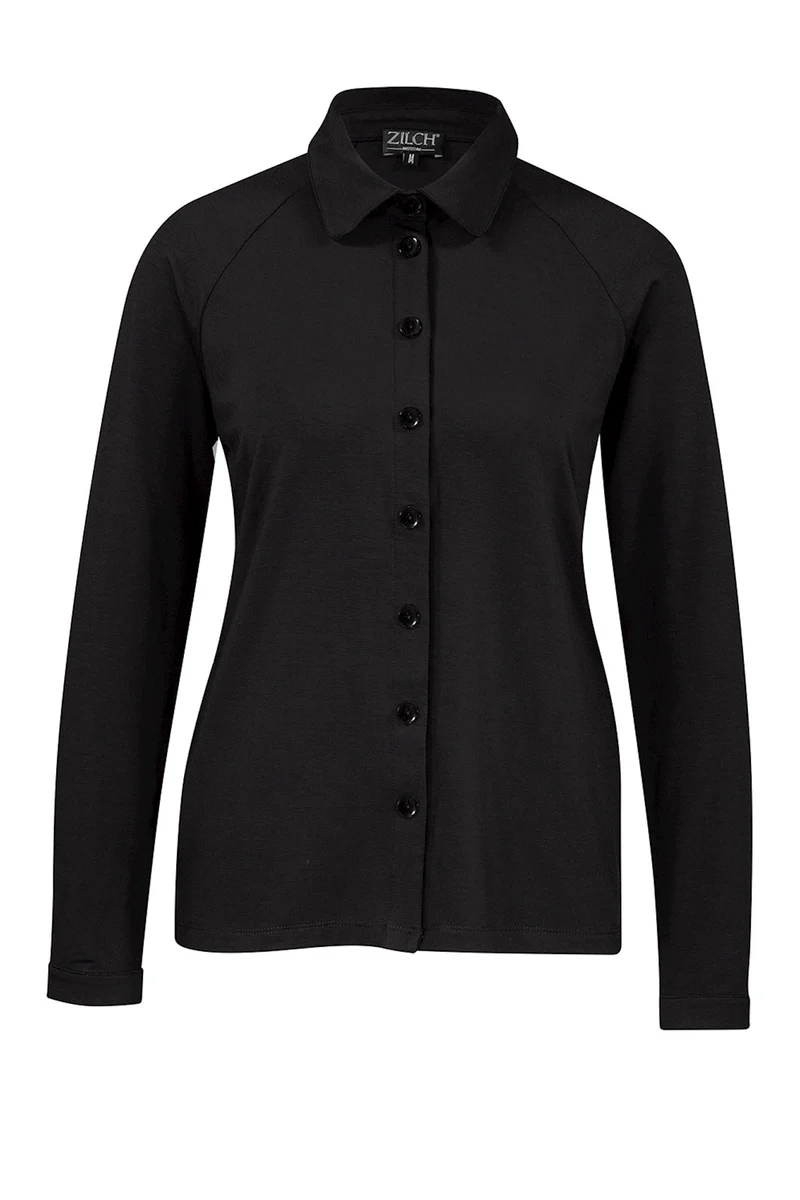Zwarte blouse met lange mouw | Zilch blouse black