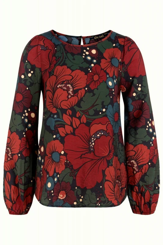 King Louie Laura top gossip brique red