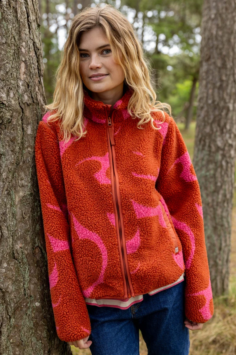 Danefae Danelabrador Fleece Zip-Up Chili/Soft cherry TROPS