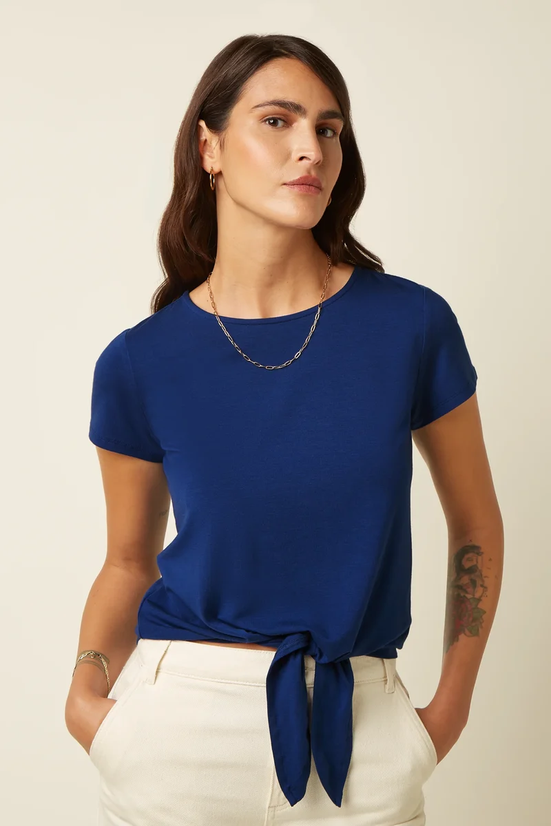 King Louie Knot Shirt Tulum Mazarine