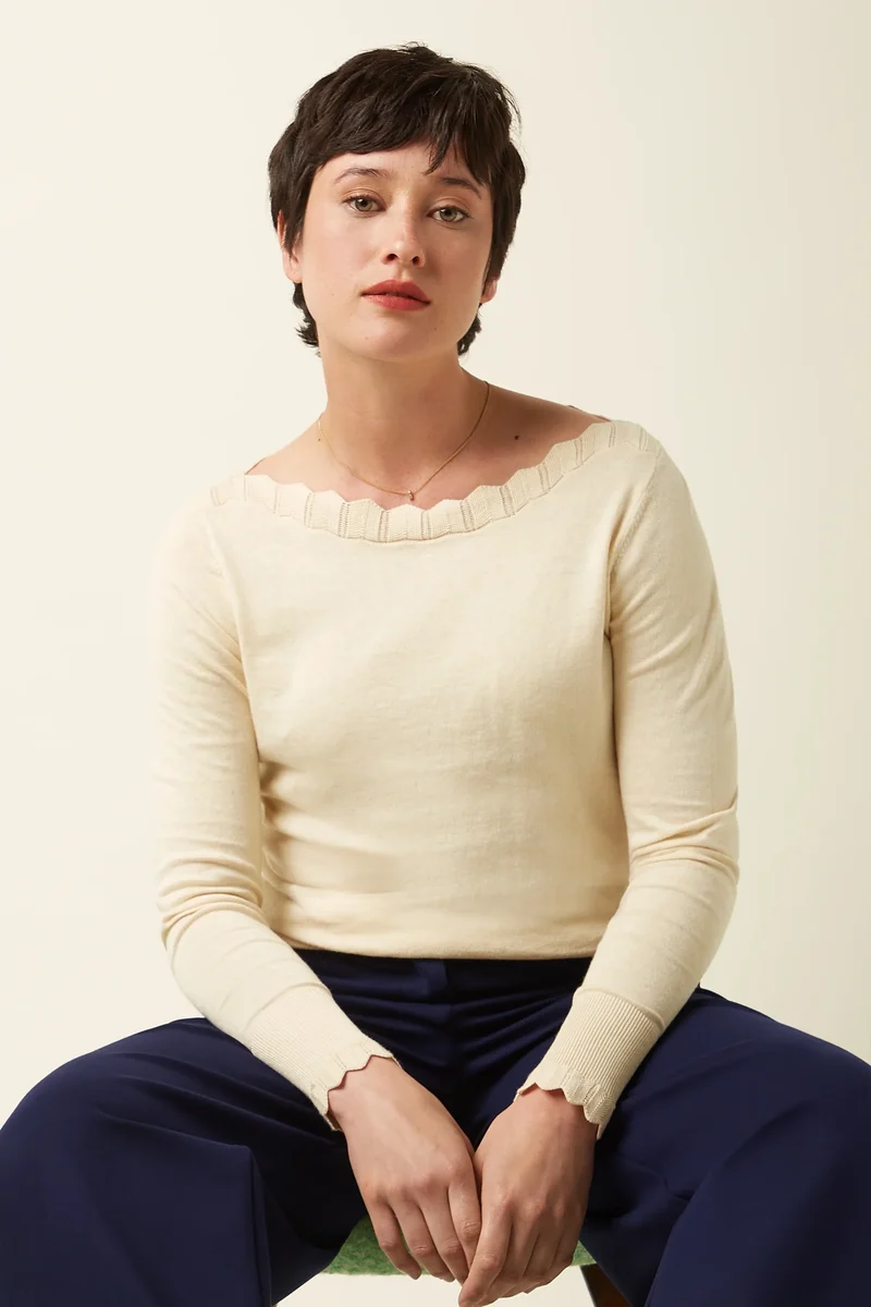 King Louie Audrey Top Cottonclub cream