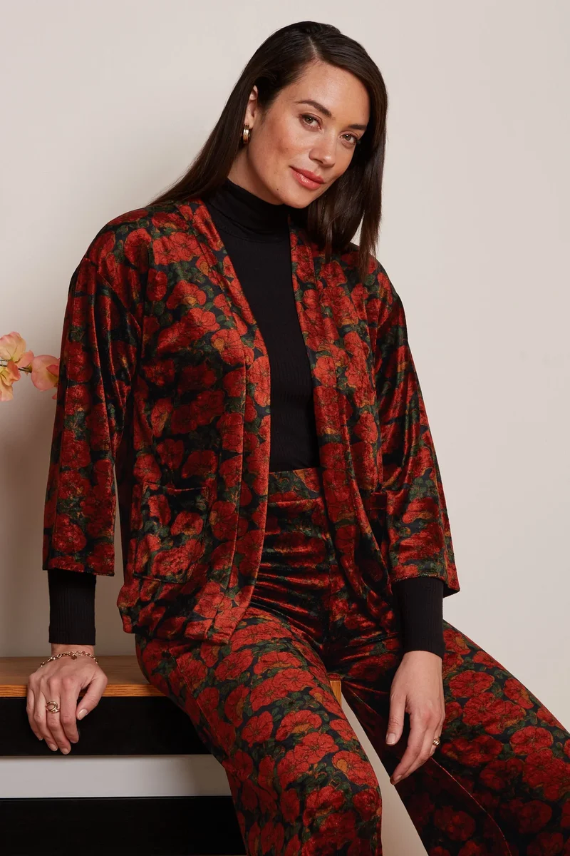King Louie Noor Jacket Bloom Black