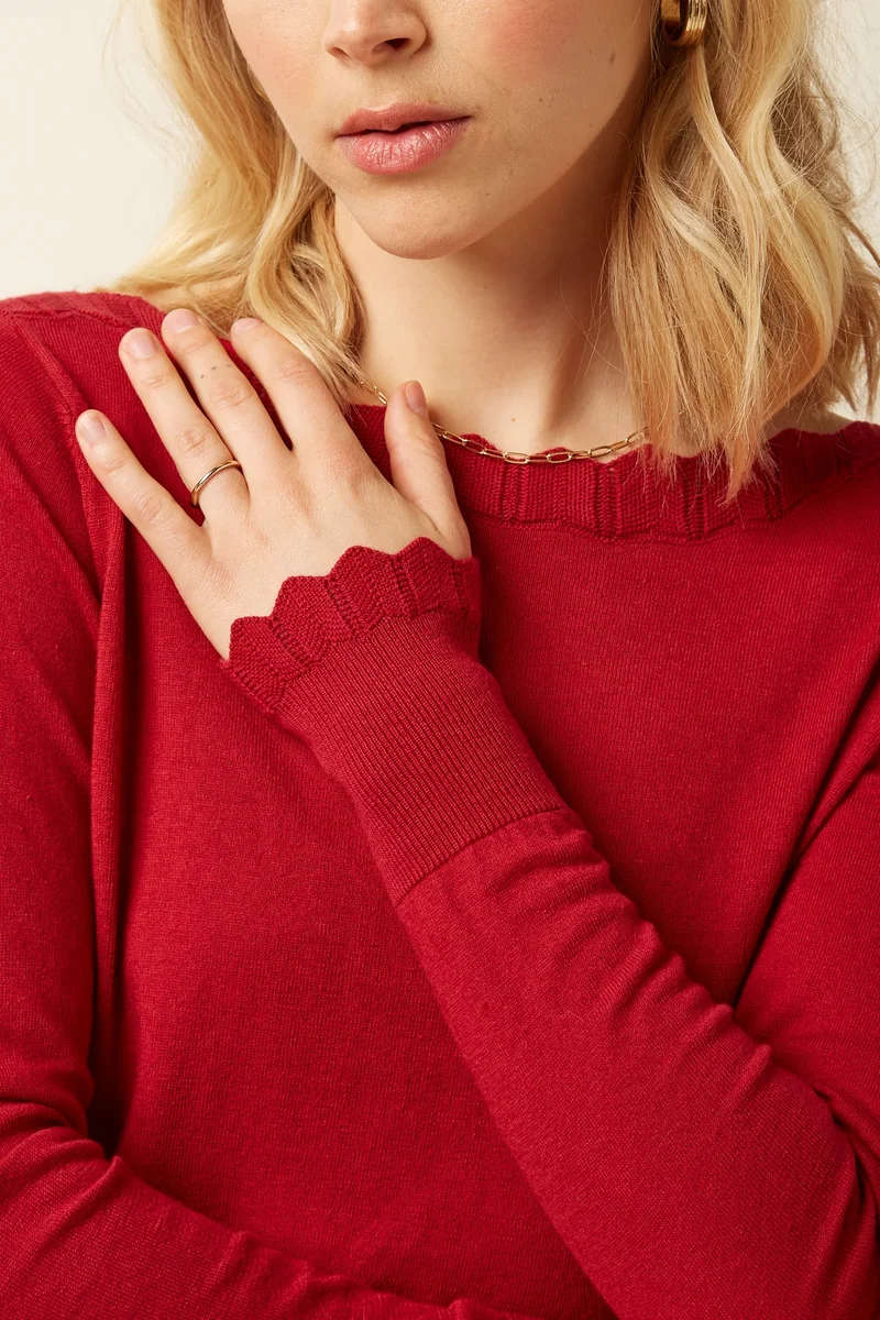 King Louie Audrey Top Cottonclub icon red