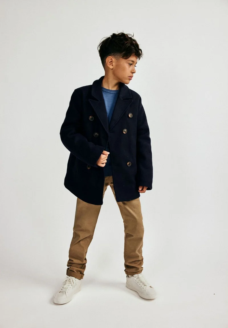Boys' pea coat in navy