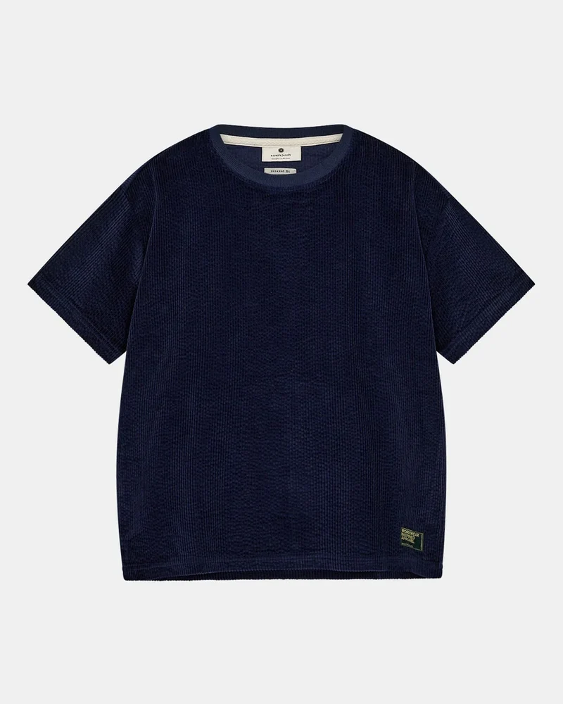 Anerkjendt akvillads corduroy s/s tee sky captain