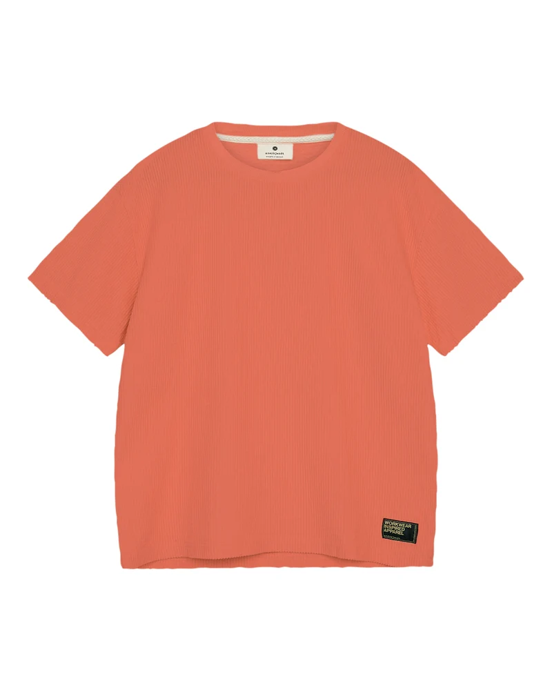 Anerkjendt akvillads corduroy s/s tee peach echo
