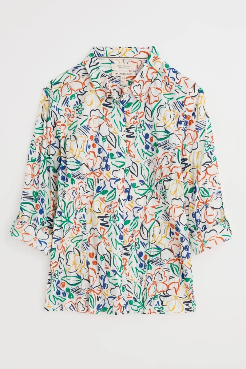 Seasalt Cornwall Larissa shirt painters garden chalk