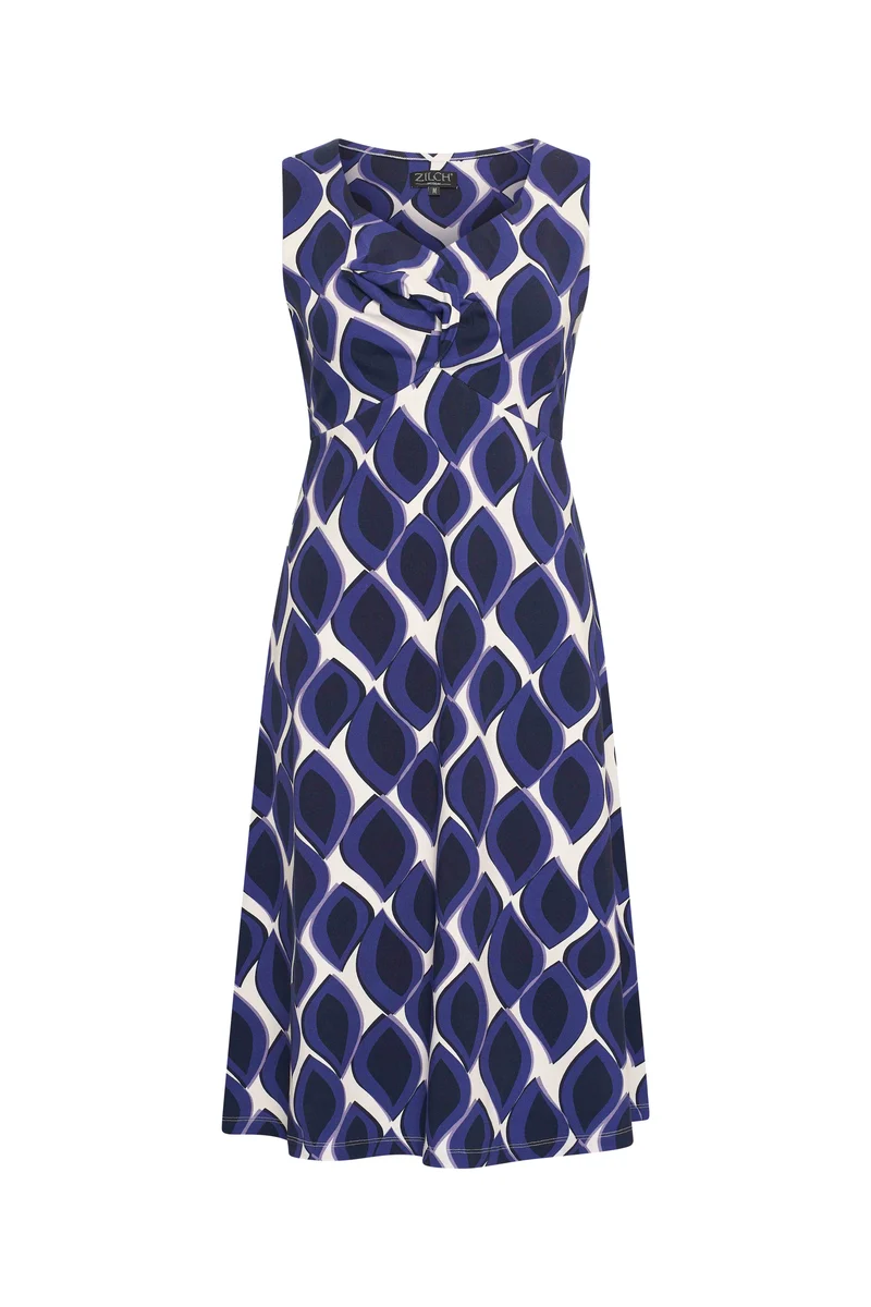 Zilch dress sleeveless drops royal blue