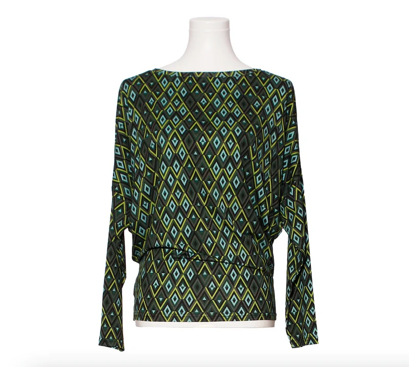 IchJane top delia diamond olive