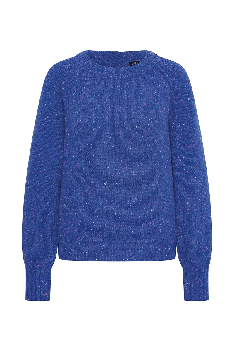Zilch sweater buttons blue