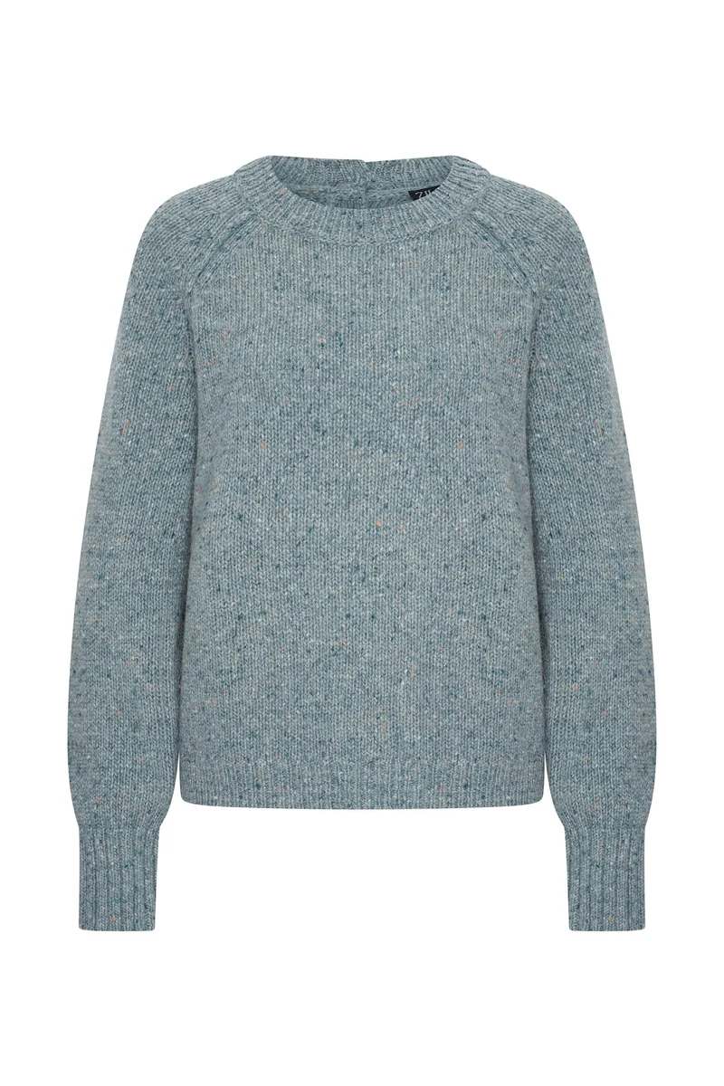 Zilch sweater buttons fog