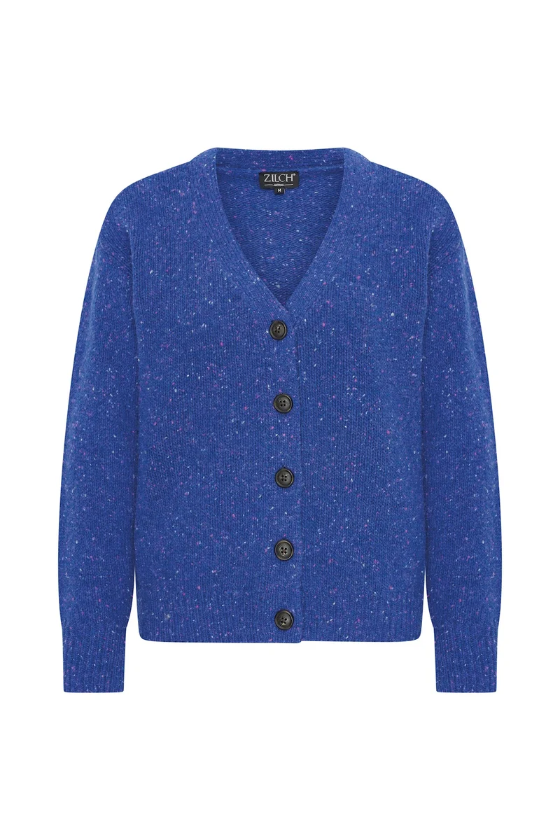 Zilch cardigan V neck blue