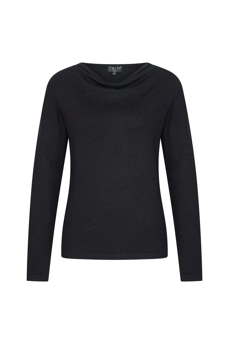 Zilch top waterfall black