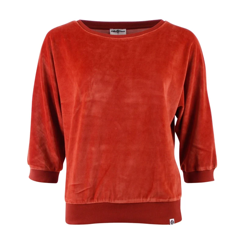 Chills and Fever sweater sybille velvet cinnabar