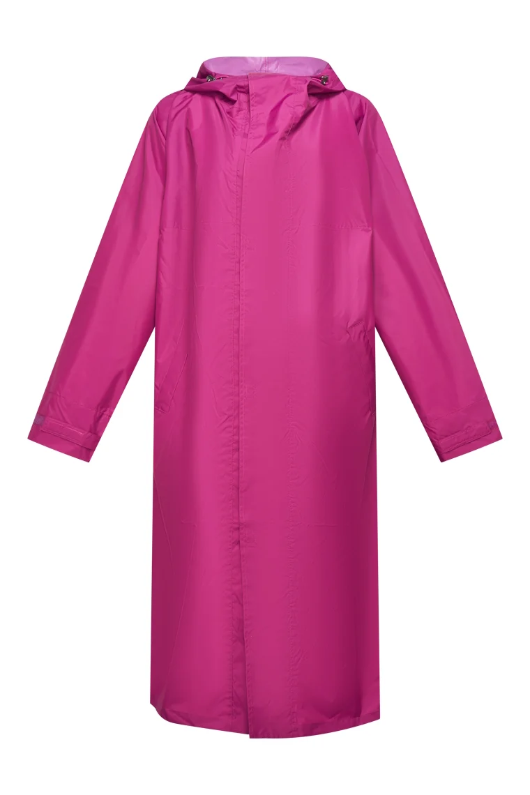 HeArt - Sunart lang Regenjas - Fuksia (magenta)-tussenjas